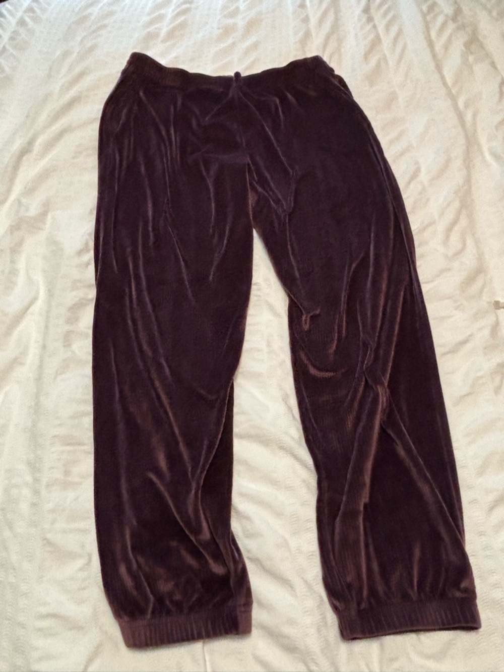 Victoria's Secret Plum Velour Lounge Pants